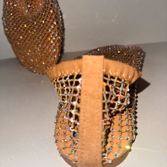 Nude Crystal Flat Slippers – Size 9, Brand New - Picture 5 of 5